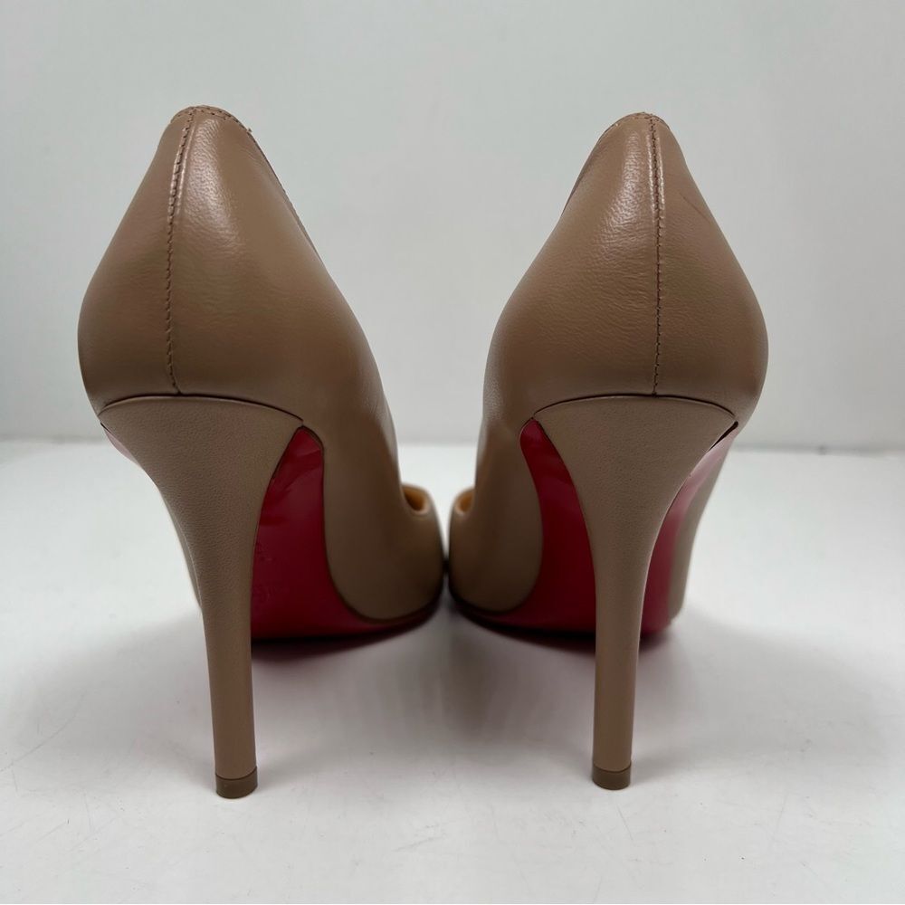 Christian Louboutin Apostrophy Pump 100 Nude 38 - Picture 3 of 10